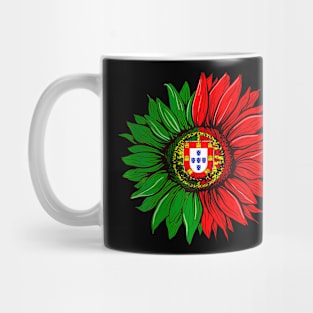 Sunflower Portugal Flag Portuguese Mug